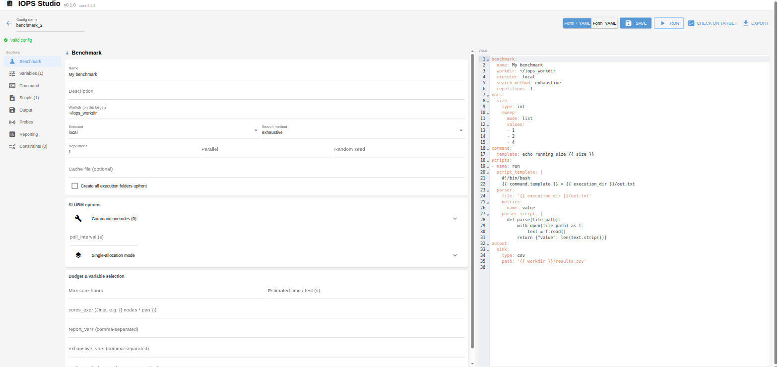 Config builder