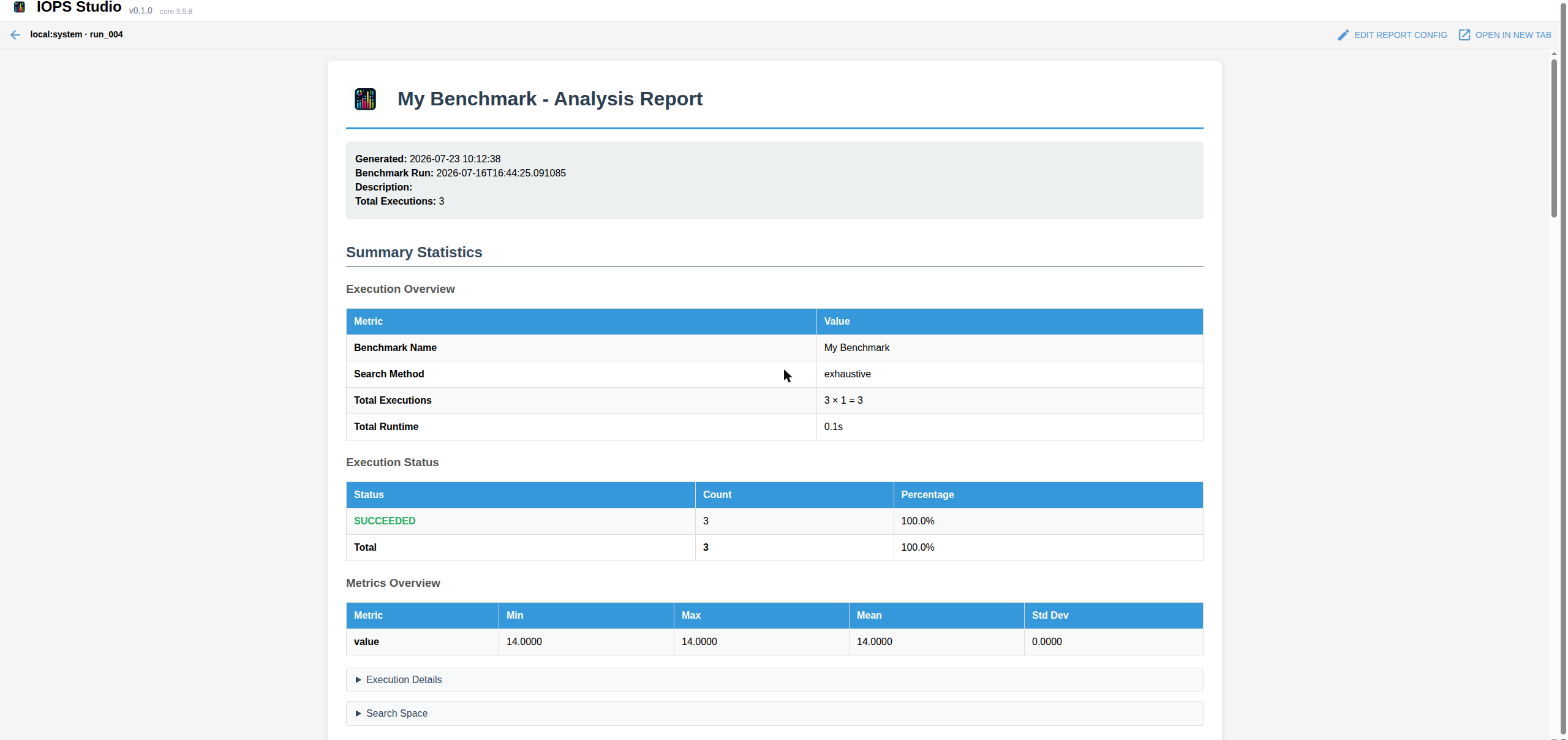 Integrated report viewer
